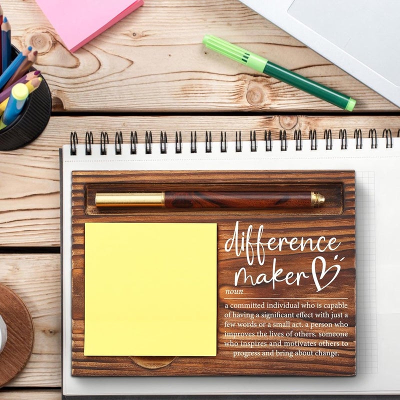 YODOCAMP Difference Maker Gift, Difference Maker Appreciation Thank You Gift for Employee Coworker Teacher Mentor Coach Mentor Leader, Difference Maker Company Gift Desk Self-Stick Note Pad Holders TZP09 - Image 2
